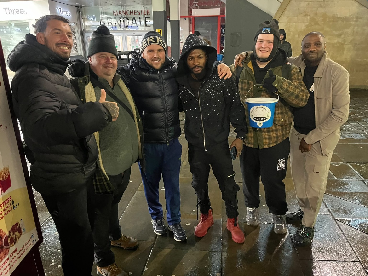 Platinum Promotions team raising funds for charity at Manchester Arndale city centre